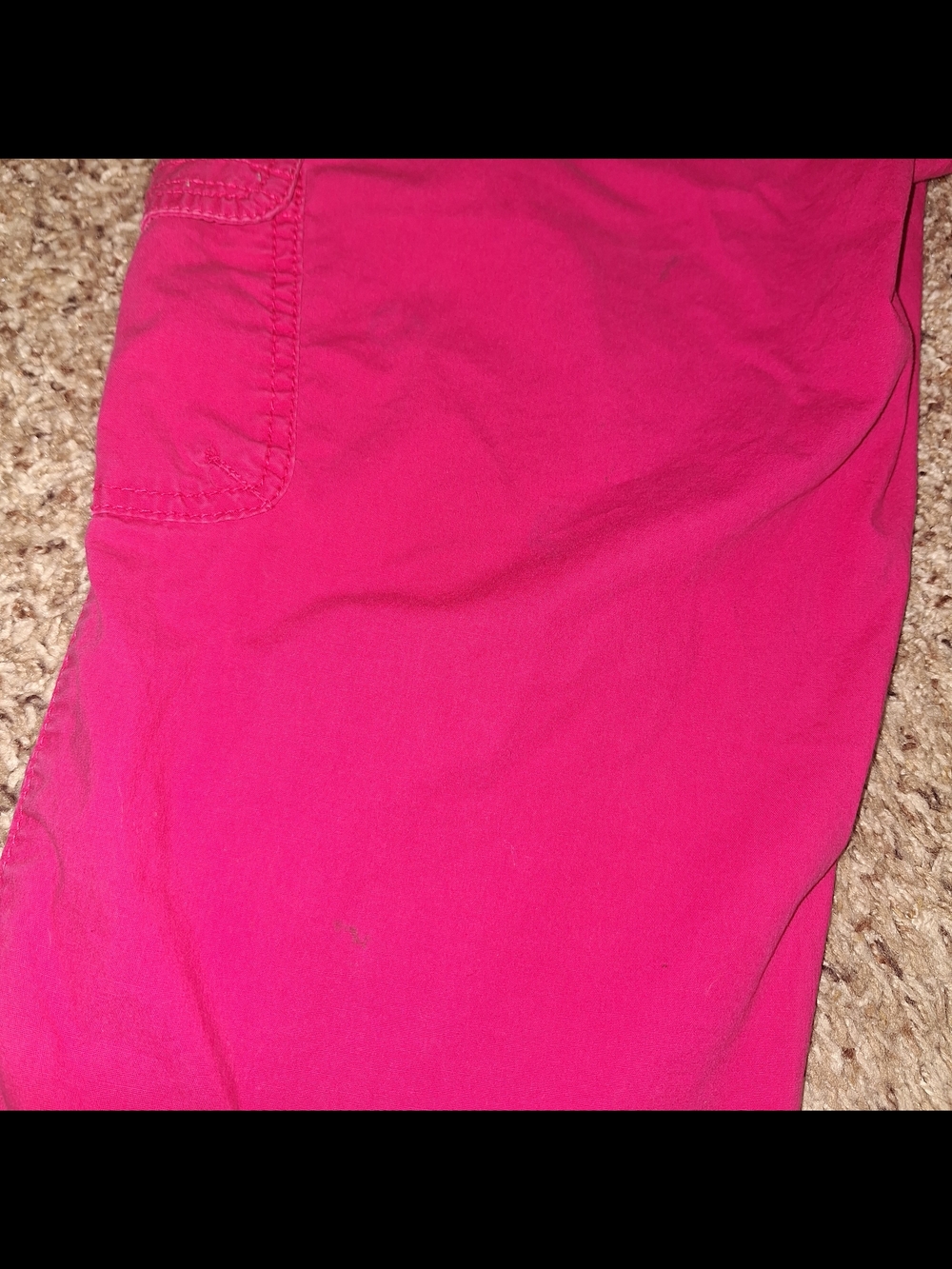 Sold -- Vintage Y2K Arizona Jean Co. Hot Pink Zipper Cargo Capris Size 3 - Picture 7 of 7